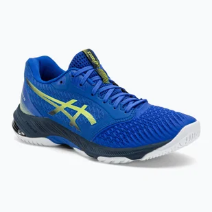 Buty do siatkówki męskie ASICS Netburner Ballistic FF 3 illusion blue/glow yellow - Buty sportowe męskie - miniaturka - grafika 1