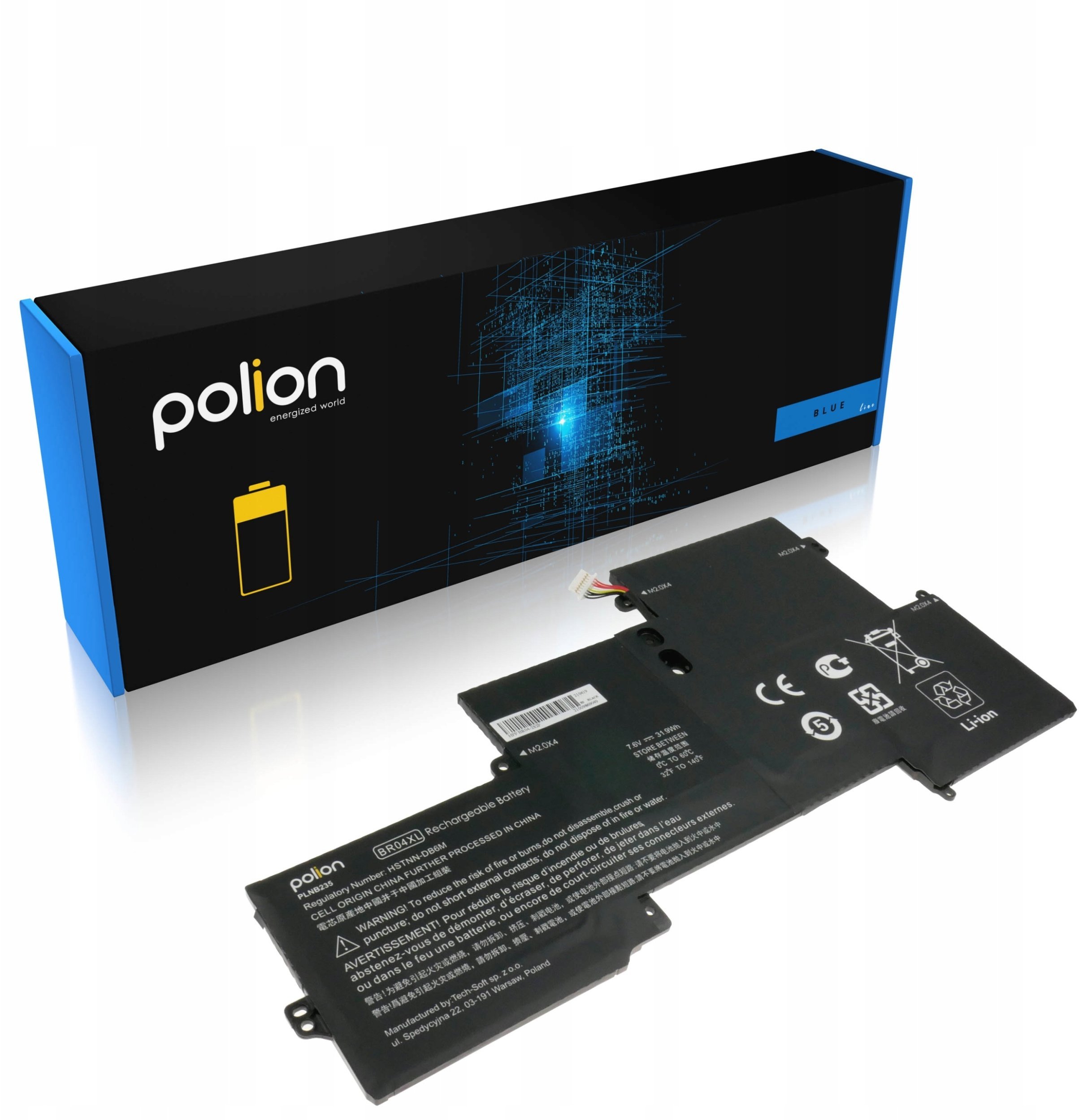 Bateria do laptopa HP BR04XL EliteBook Folio 1020 G1 4200mAh