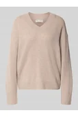 Swetry damskie - Sweter z dzianiny o kroju relaxed fit z mieszanki wełny - Marc O'Polo - miniaturka - grafika 1