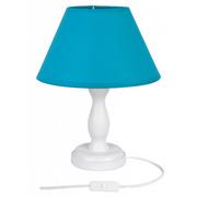 Lampy pozostałe - Biało-niebieska lampka na szafkę nocną - S193-Kadex - miniaturka - grafika 1