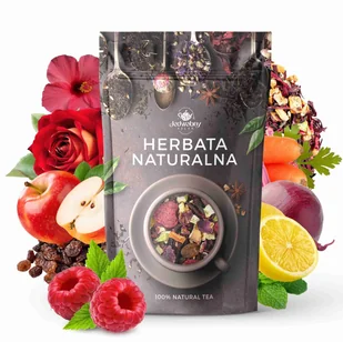 Herbata owocowa Malinowe Mojito MEGA SMAK hibiskus malina z miętą 100g - Herbata - miniaturka - grafika 1