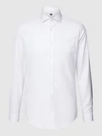 Koszule męskie - Koszula biznesowa o kroju slim fit z diagonalu - miniaturka - grafika 1