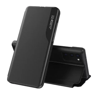 Eco Leather View Case elegancki futerał etui z klapką i funkcją podstawki Samsung Galaxy A72 4G czarny - Etui i futerały do telefonów - miniaturka - grafika 1