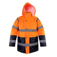 Odzież robocza - LAHTI PRO Kurtka ostrzegawcza zimowa pomarańczowa rozmiar S L4090601 LPL4090601 - miniaturka - grafika 1