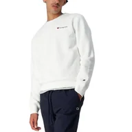 Bluzy sportowe męskie - Bluza Champion Crewneck Sweatshirt 217863-WW001 - biała - miniaturka - grafika 1
