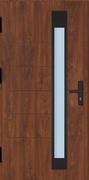 Drzwi zewnętrzne - Drzwi zewnętrzne Bergen nero 90 cm, lewe, orzech - miniaturka - grafika 1