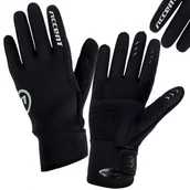 Rękawiczki rowerowe - Accent, Rękawiczki rowerowe, Raindrop, czarny, rozmiar XXL - miniaturka - grafika 1