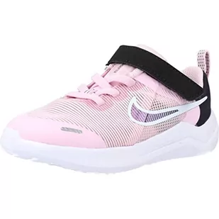 Nike Unisex Downshifter 12 Next Nature Sneaker dziecięce buty sportowe, Różowa pianka, płaska, cynowa czerń, 22 EU - Buty dla dziewczynek - miniaturka - grafika 1