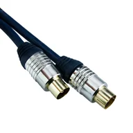 Inne akcesoria audio-wideo - Przewód TV-VIDEO z filtrem, 90 dB, 2.5 m, granatowy - miniaturka - grafika 1
