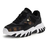 Sneakersy damskie - Damskie Sneakersy GUESS NOWAH FLTNOWFAL12-BLKBR – Czarny - miniaturka - grafika 1