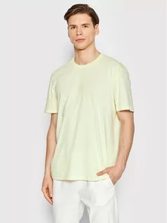 Koszulki męskie - Selected Homme T-Shirt Ventura 16083429 Żółty Relaxed Fit - grafika 1