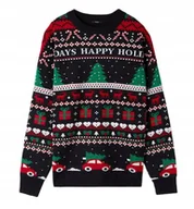 Swetry męskie - ŚWIĄTECZNY SWETER-EK UNISEX MĘSKI Z DŁUGIM RĘKAWEM CHRISTMAS L - miniaturka - grafika 1
