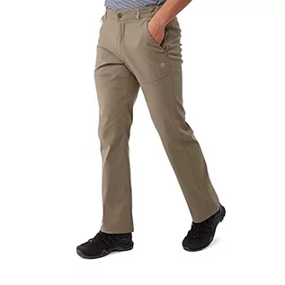 Spodnie męskie - Craghoppers Craghoppers Męskie spodnie rekreacyjne Kiwi Pro Stretch brązowy kamyk 38 CMJ564 - grafika 1