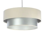 Lampy stojące - Srebrno kremowa okrągła lampa wisząca S419 P8-P84 - miniaturka - grafika 1