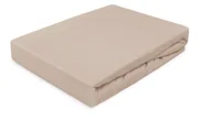 Prześcieradła - Prześcieradło jersey z gumką 90x200 beż 150gr/m2 GRUBE polska produkcja - miniaturka - grafika 1