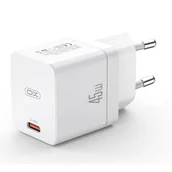 Ładowarki do telefonów - Ładowarka sieciowa XO CE09 45W Biały - miniaturka - grafika 1