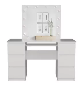 Zestaw toaletka Marina T/L+KUB BIAŁY - Biurka - miniaturka - grafika 2