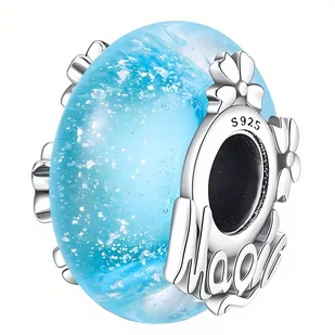 Charms Zawieszka Fluorescencyjny Szklany Magic - Bransoletki - miniaturka - grafika 1