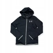 Bluzy damskie - Rozpinana bluza dla chłopca z kapturem Under Armour M 8 lat - miniaturka - grafika 1