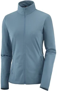 Salomon Bluza Essential Lightwarm FZ W Mallard Blue C15802 - Bluzy sportowe męskie - miniaturka - grafika 1