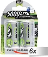 Ładowarki i akumulatory - Ansmann Akumulator MaxE D / R20 5000mAh 6 szt. - miniaturka - grafika 1