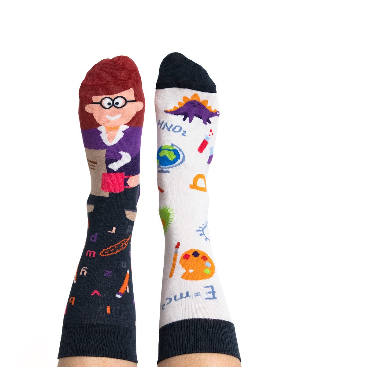 Kolorowe skarpetki damskie - Margaret Teacher - 36-39 - Skarpety bawełniane