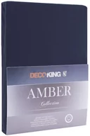 Prześcieradła - DecoKing Jersey/AMBER/NAVYBLUE/200-220x200+30 - miniaturka - grafika 1