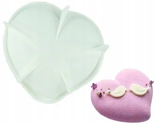 Forma silikonowa do pieczenia serce walentynki dekoracje tortu urodziny - Formy do ciast - miniaturka - grafika 1