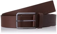 Paski - Calvin Klein Męskie Ciepłe 35 mm Pasek, Ciemnobrązowy, 110 - miniaturka - grafika 1