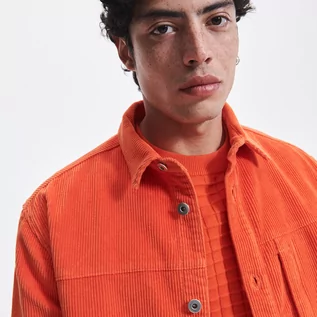 Koszule męskie - Reserved - Sztruksowa koszula - Pomarańczowy - grafika 1