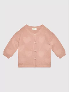 Swetry damskie - Benetton United Colors Of Kardigan 1036A5001 Różowy Regular Fit - grafika 1