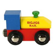 Samochody i pojazdy dla dzieci - BigjigsRail BigjigsRail - Lokomotywa początkowa do pociągu z literek i cyferek - miniaturka - grafika 1