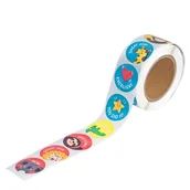 Szkolne artykuły papiernicze - Naklejki motywacyjne na rolce Zwierzątka i Symbole 500 szt. - miniaturka - grafika 1