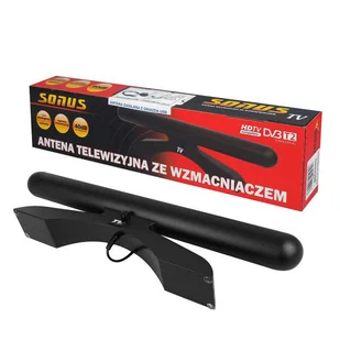Antena pokojowa DVB-T2 SONUS zasilana z USB 5V - Anteny TV - miniaturka - grafika 1