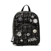 Plecaki - Plecak KARL LAGERFELD 226W3080 Black/White - miniaturka - grafika 1