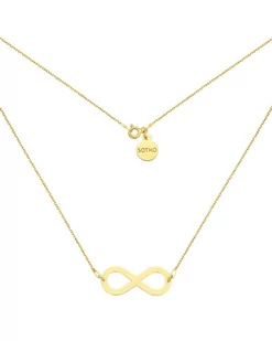 Złoty naszyjnik z dużą nieskończonością - Naszyjniki - miniaturka - grafika 1