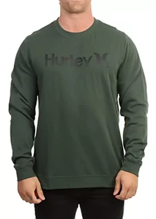 Bluzy męskie - Hurley Męska bluza M One and Only letnia Crew Jadeit galaktyczny L MFT0009760 - grafika 1