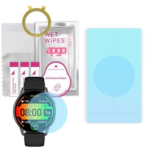 1x folia ochronna hydrożelowa do Kieslect K11 - apgo HD HQ FLEX Smartwatch Hydrogel Protection Ochrona na ekran smartwatcha