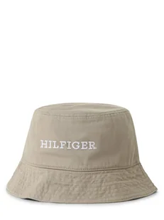 Tommy Hilfiger Czapka męska Mężczyźni Bawełna beżowy jednolity, ONE SIZE - Czapki męskie - miniaturka - grafika 1
