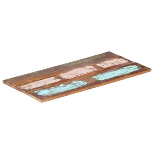 vidaXL Prostokątny blat stołowy, 60x100 cm, 25-27 mm, drewno z odzysku vidaXL - Blaty meblowe i parapety okienne - miniaturka - grafika 1