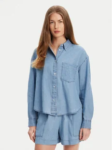 United Colors Of Benetton Koszula jeansowa 5DHJDQ07U Granatowy Regular Fit - Koszule damskie - miniaturka - grafika 1