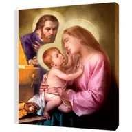Ikony i obrazy sakralne - Obraz religijny na płótnie Święta Rodzina - miniaturka - grafika 1