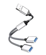 Kable komputerowe i do monitorów - MicroConnect USB-A to 2x USB-A Female, - miniaturka - grafika 1