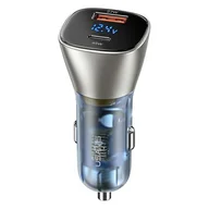 Ładowarki samochodowe - USAMS Ład. sam. C29 72W USB-A/USB-C Fast Charge jasno złoty/light gold CC155CC01 (US-CC155) - miniaturka - grafika 1