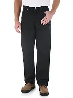 Koszulki męskie - Wrangler Riggs odzież robocza męskie ripstop stolarz jeansy, Czarny, 38W x 36L, czarny, 38W / 36L - grafika 1