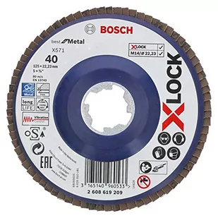 Bosch Powertools powertools X-LOCK Fan Disc BfM 125mm K40 2608619209 eng - Akcesoria do elektronarzędzi - miniaturka - grafika 1