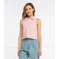Koszulki i topy damskie - POLO RALPH LAUREN Top | Cropped Fit | pique - miniaturka - grafika 1