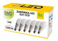Żarówki LED - 6x Żarówka LED E27 1200lm 10W CCD NEUTRALNA - miniaturka - grafika 1