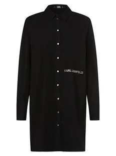 KARL LAGERFELD - Bluzka damska, czarny - Koszule damskie - miniaturka - grafika 1