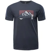 Koszulki sportowe męskie - Koszulka męska Hi-Tec Rawal Rozmiar: M / Kolor: ciemnoniebieski - miniaturka - grafika 1